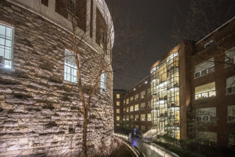 Old Cabell Hall and New Cabell Hall 