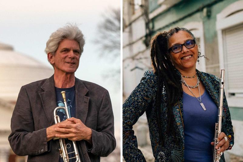 The Jazz Journalists Association has named John D’Earth, left, a “jazz legend,” and Nicole Mitchell Gantt, right, its Jazz Flutist of the Year – for the 13th time.