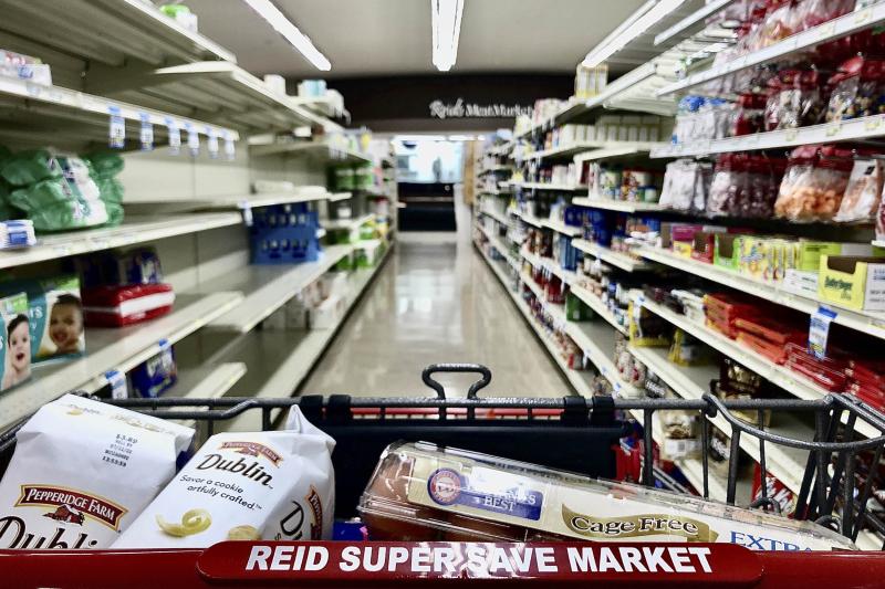 Empty Shelves at the Grocery Store